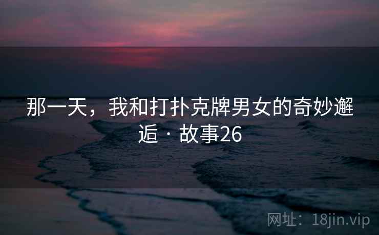 那一天，我和打扑克牌男女的奇妙邂逅 · 故事26